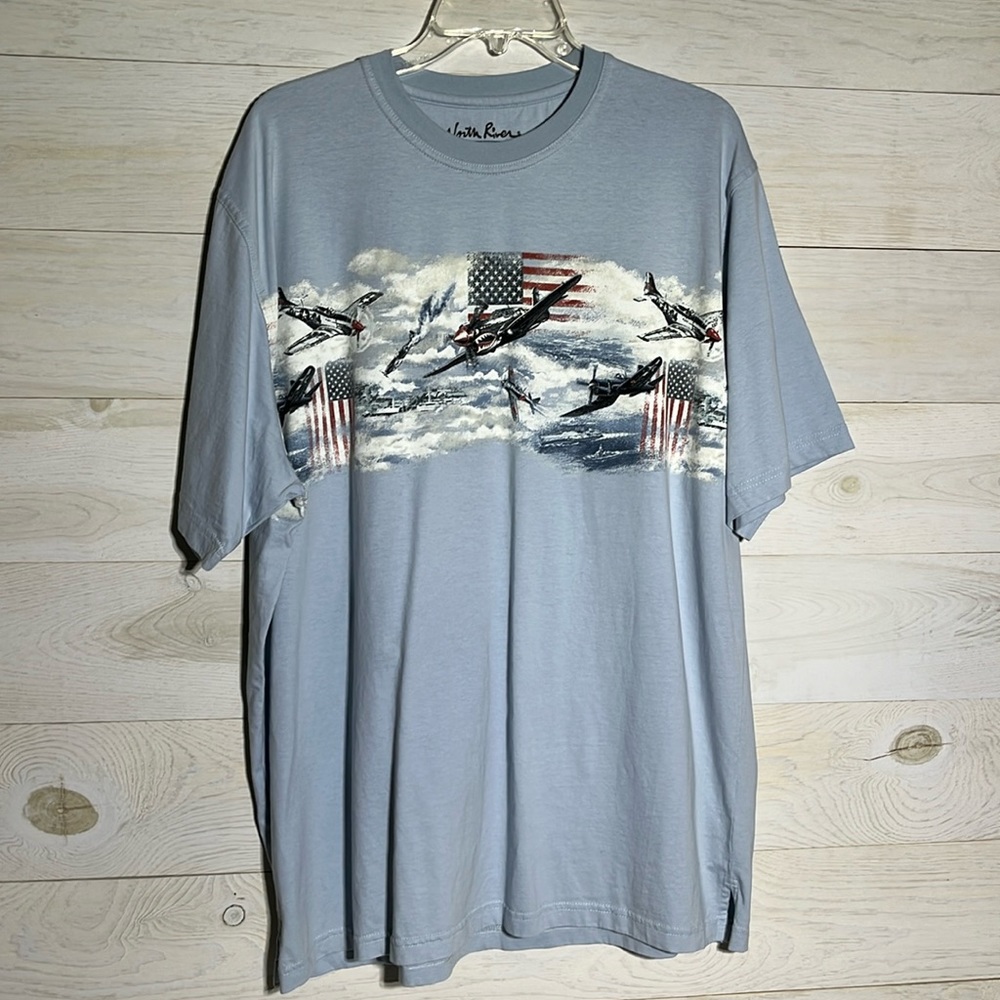 North River airplane graphic tee